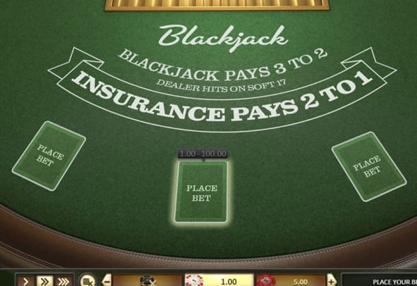 Das Single Deck Blackjack Spiel kostenlos ausprobieren.