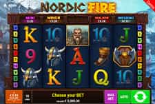 Das Bild zeigt das Automatenspiel Nordic Fire.