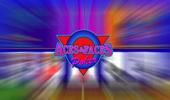 Das Logo des online Video Poker Spiels Aces & Faces.