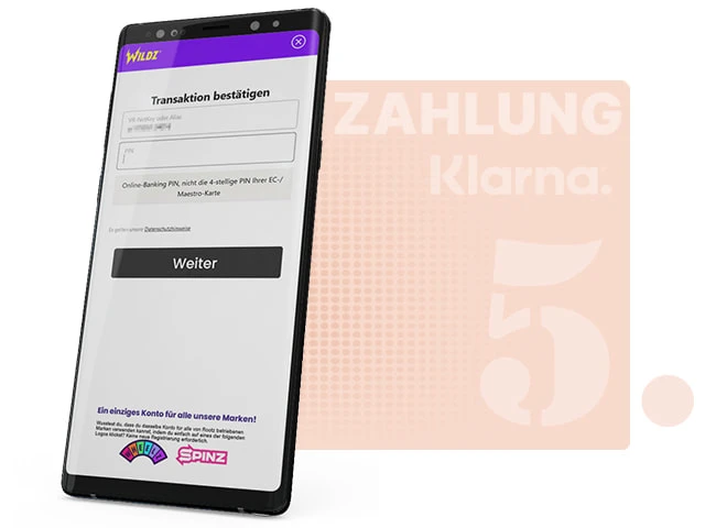 Eingabe der PIN fürs Online Banking.