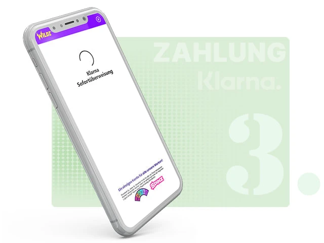 Smartphone mit Weiterleitungsbildschirm.
