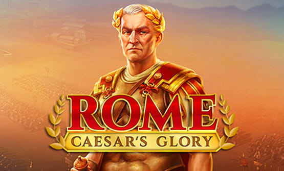 Das Logo des Spiels Rome: Caesar's Glory von Playson.