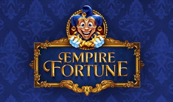 Das Logo des Slots Empire Fortune mit einem Symbol aus dem Spiel.