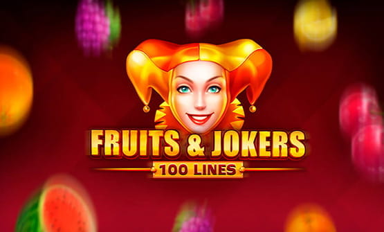 Das Logo des Spiels Fruits & Jokers: 100 Lines.