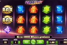 Der Online Spielautomat Starburst von NetEnt.