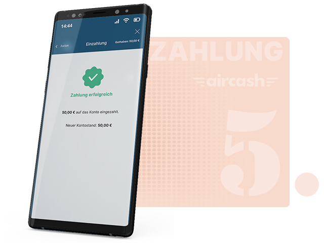 Aircash Einzahlungsschritt 5