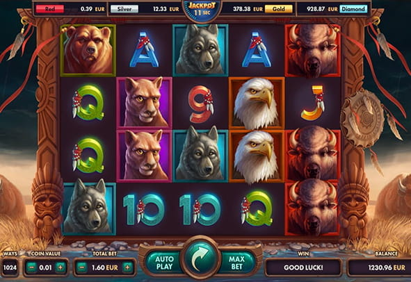 Vorschaubild Zur Demo -versio des slot wild buffalo von netgame