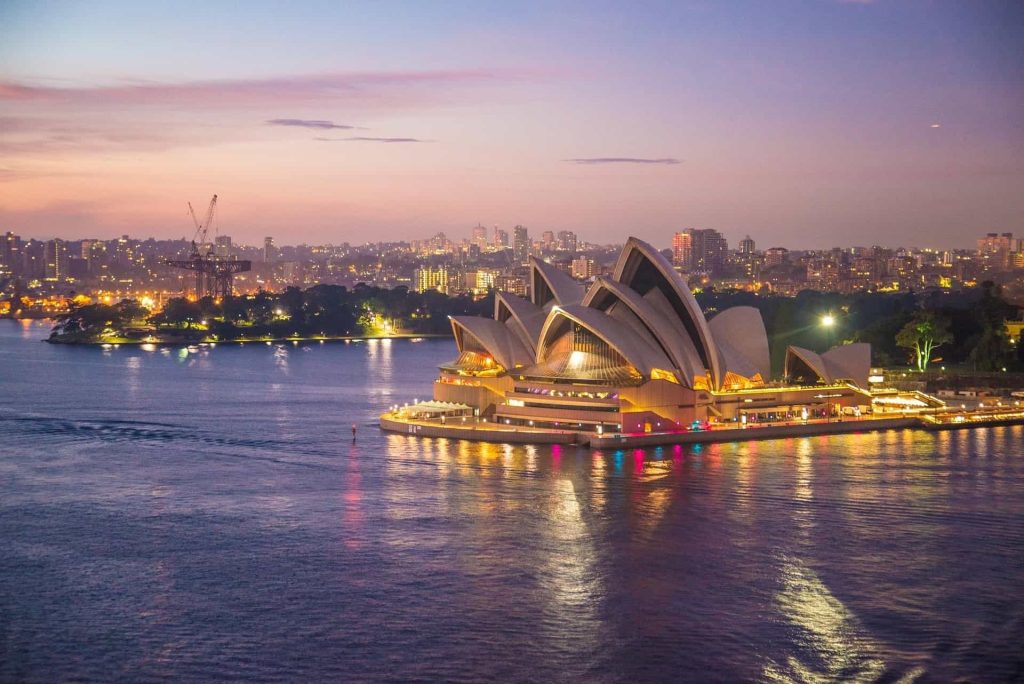 Luftaufnahme des Sydney Opera House