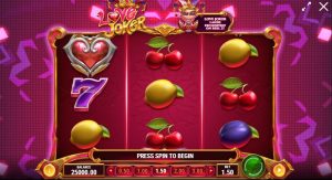 Spielbildschirm von Love Joker