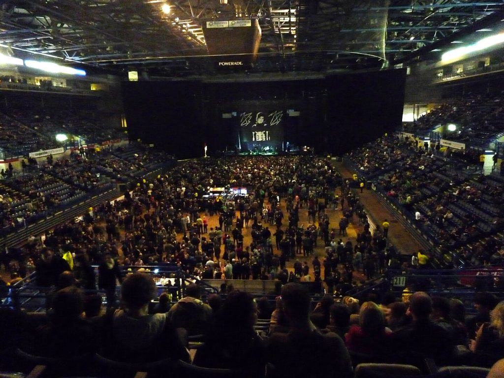 Aufnahme des Innenraums der Sheffield Arena.