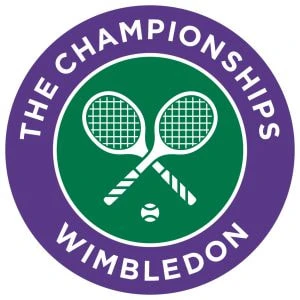 Logo des Tennusturniers in Wimbledon
