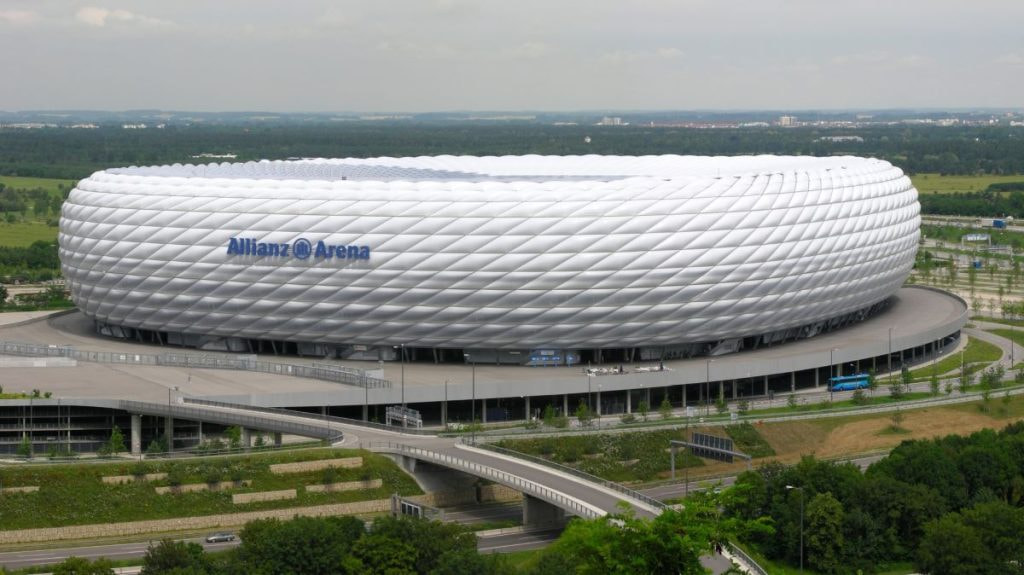 Aufnahme der Allianz-Arena in München.