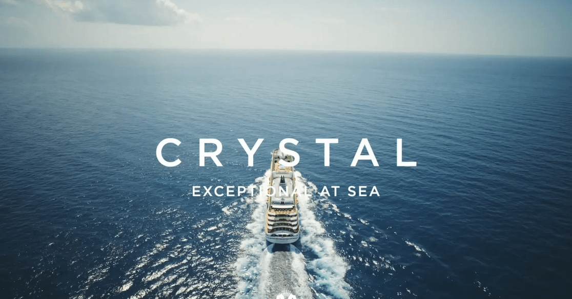 Aufnahme eines der Schiffe von Crystal Cruises.