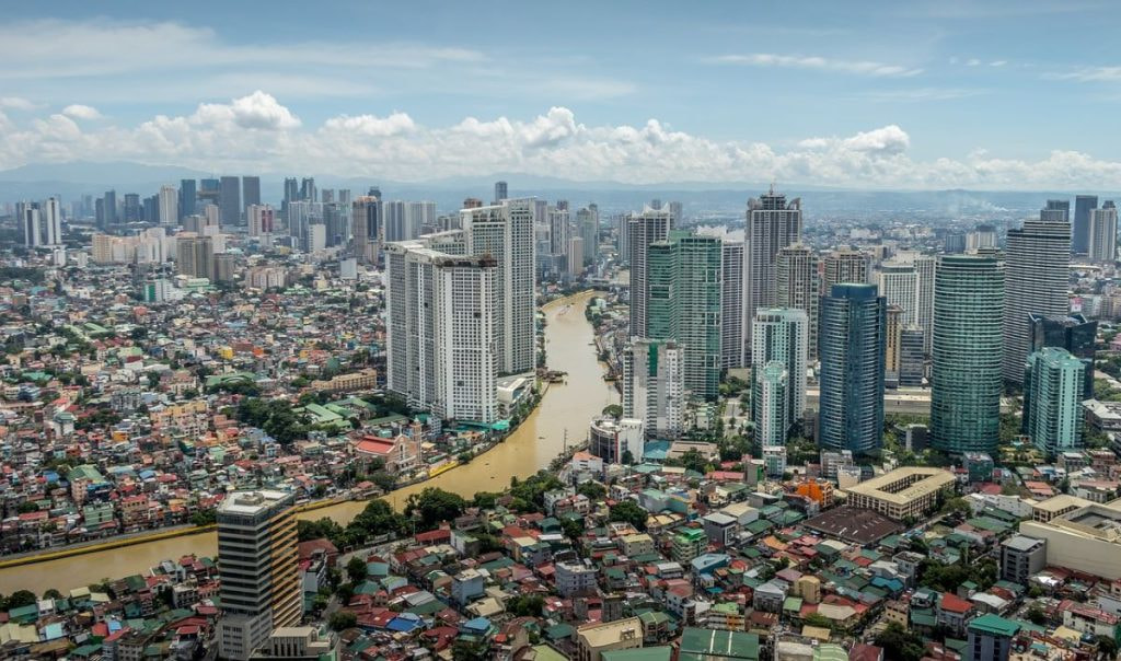 Aufnahme von Manila, der Hauptstadt der Philippinen.