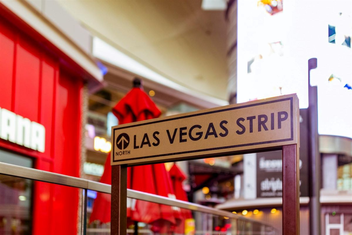 Schild des Las Vegas Strip. 