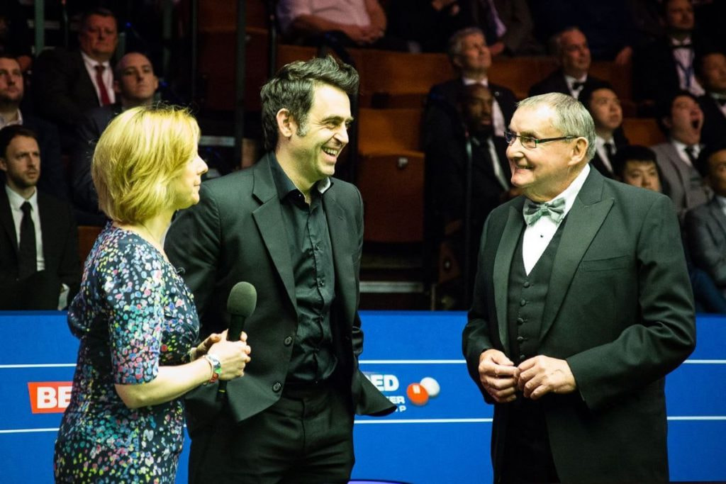 Aufnahme von Ray Reardon und Ronnie O'Sullivan.