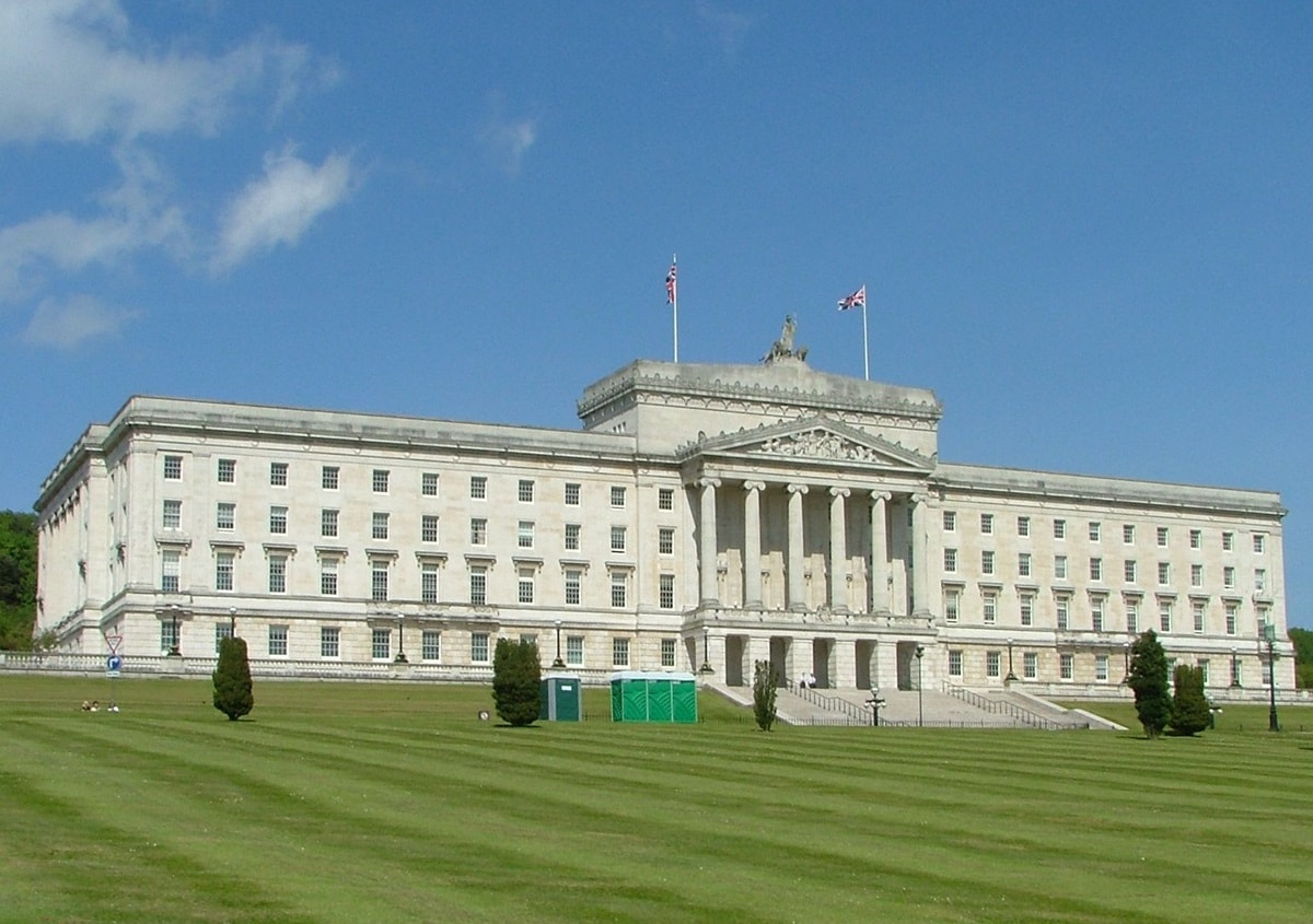 Aufnahme des nordirischen Parlamentsgebäude in Stormont