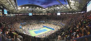 Foto eines Tennis-Stadions bei den US Open