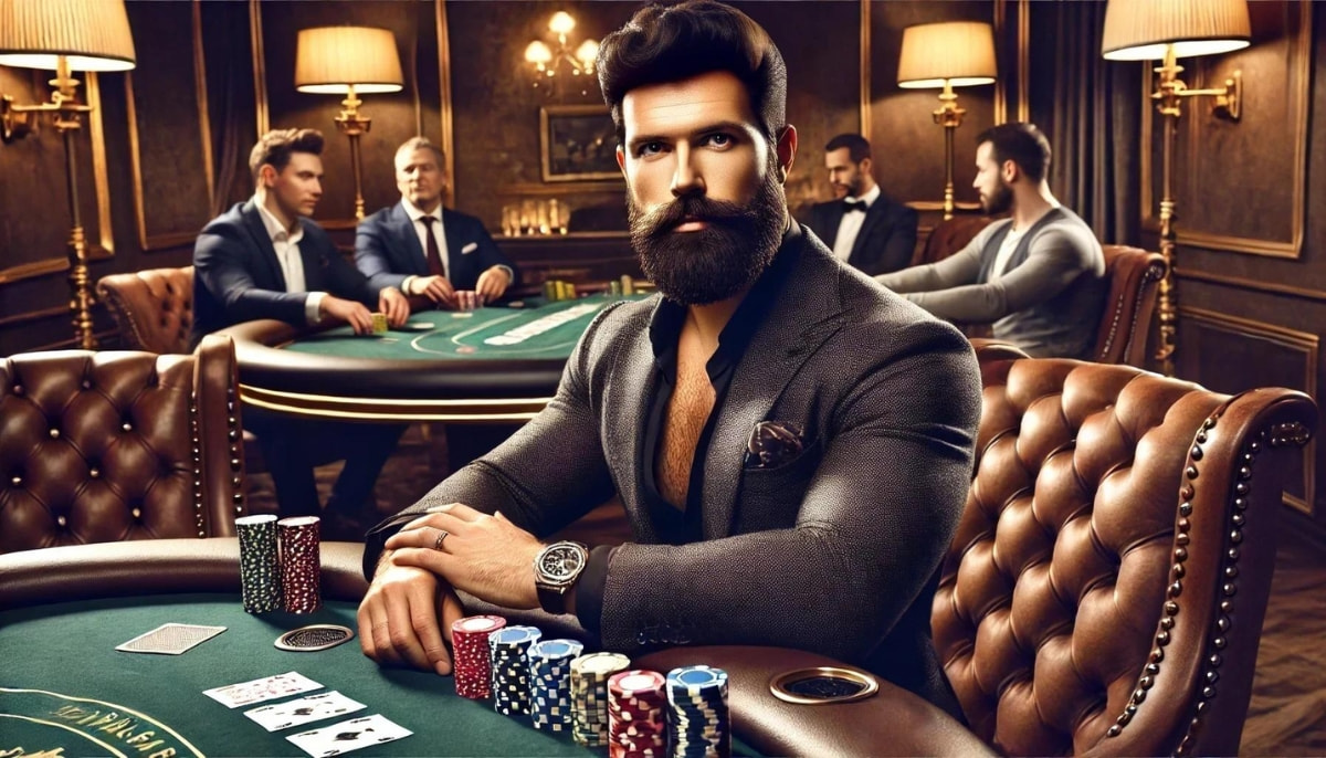 Dan Bilzerian spielt Poker in einem luxuriösen Umfeld.