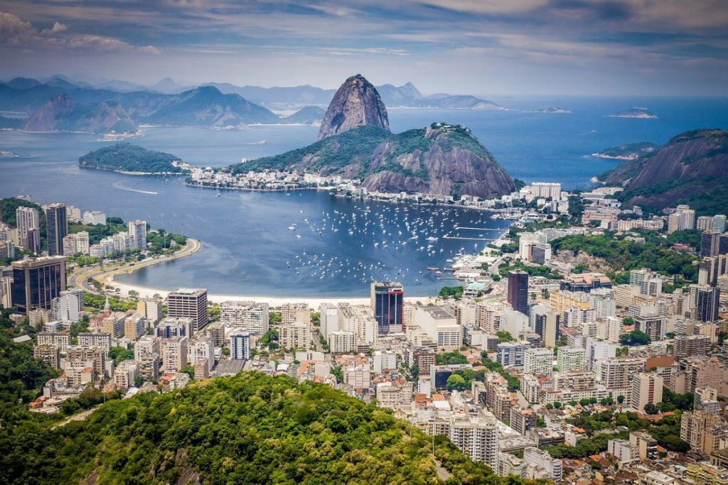 Aufnahme von Rio de Janeiro, Brasilien.