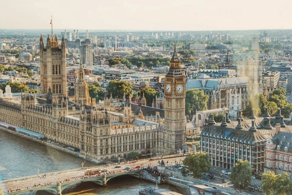 Blick auf Big Ben und die Houses of Parliament in London