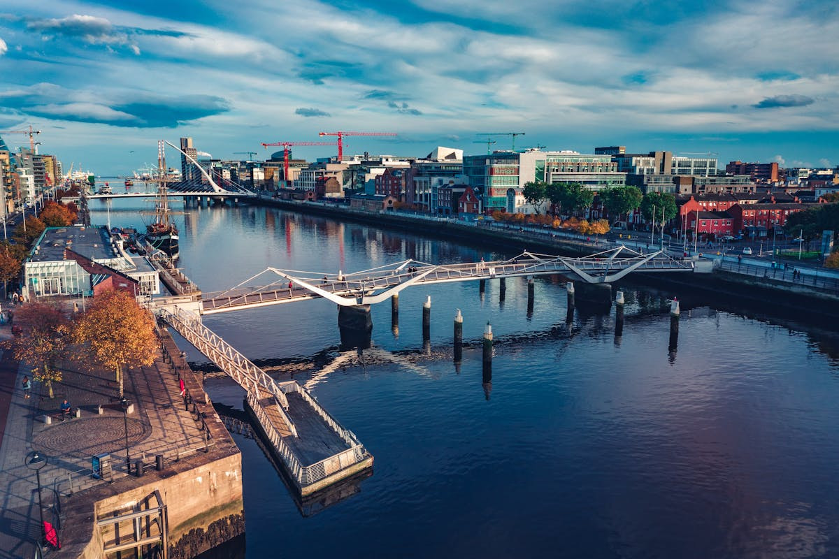 Foto der irischen Stadt Dublin