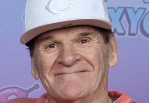 Foto des verstorbenen Baseballprofis Pete Rose