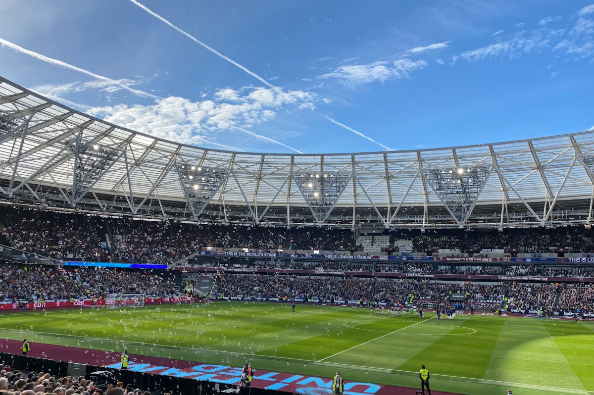 Fußballstadion von West Ham United, das London Stadion.