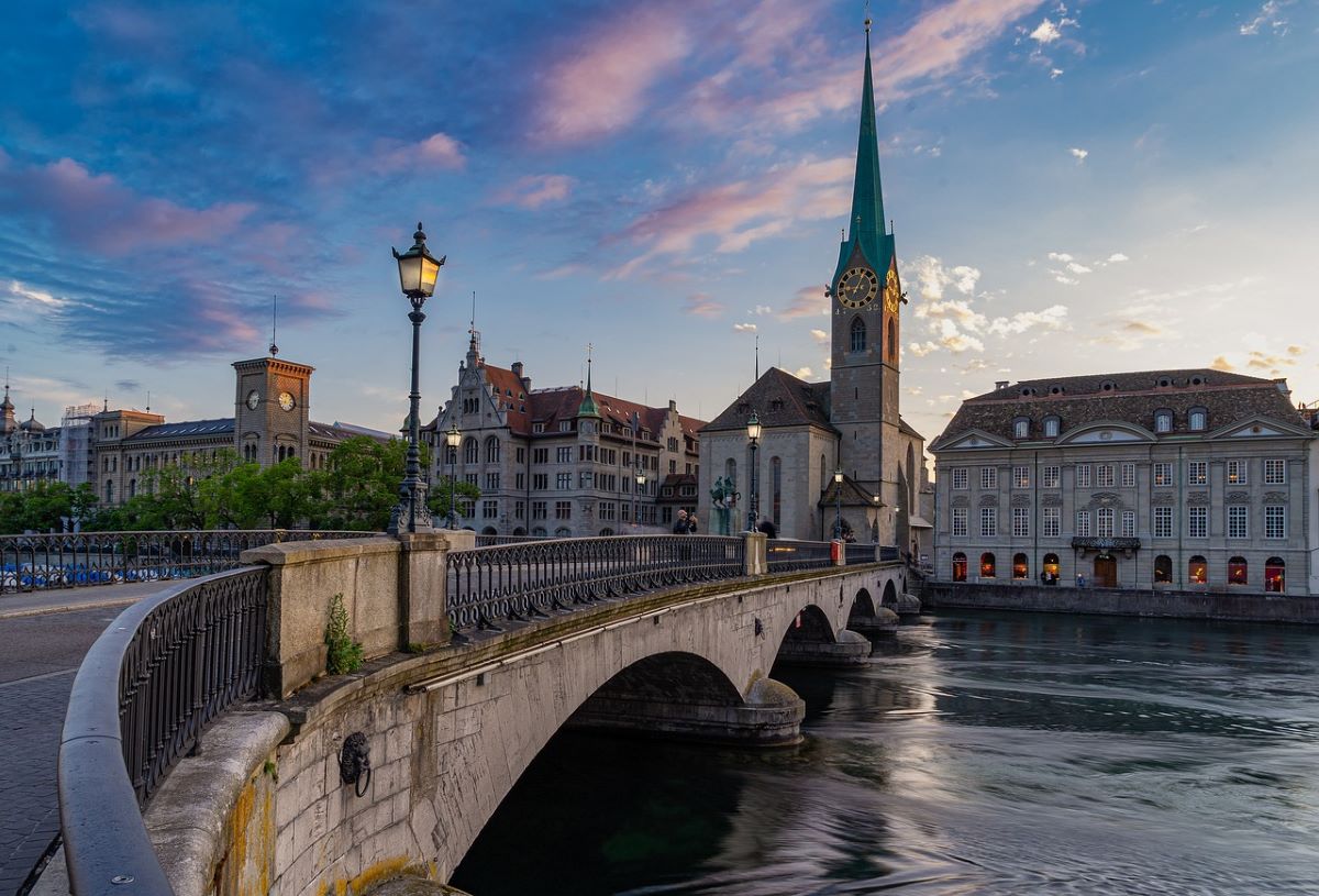 Aufnahme von Zürich, Schweiz.