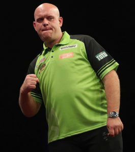 Aufnahme von Michael van Gerwen.