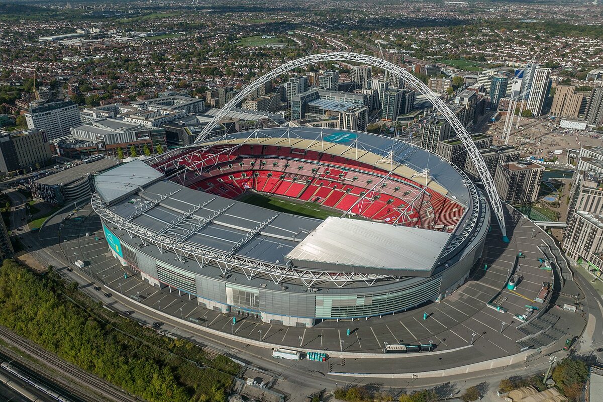 Das Wembley Stadion in London