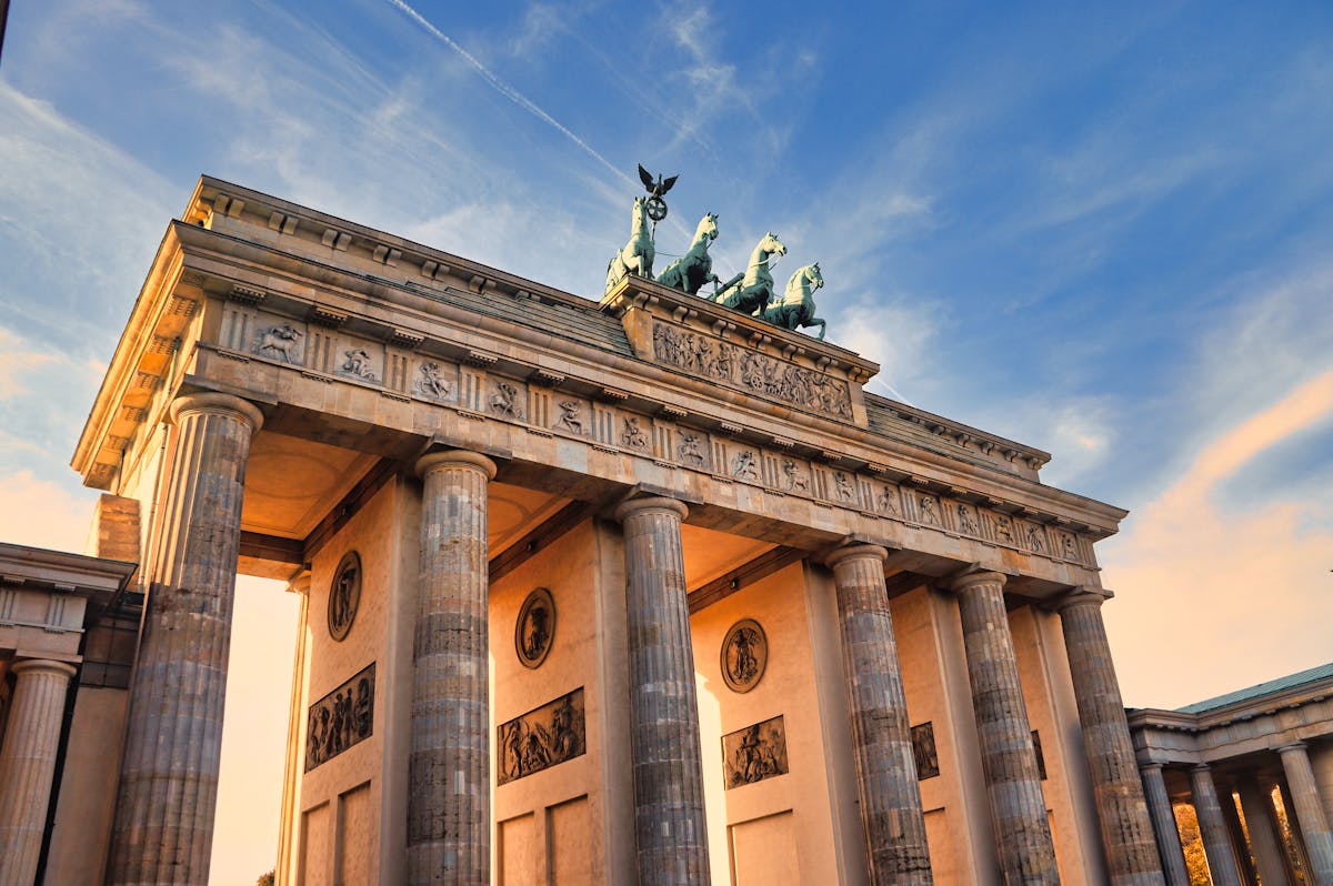 Das Brandenburger Tor in Berlin, Deutschland.