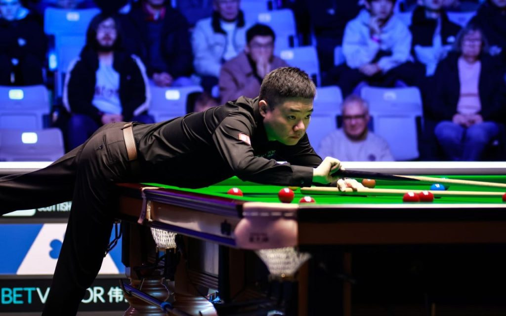 Aufnahme von Ding Junhui bei den BetVictor Scottish Open.