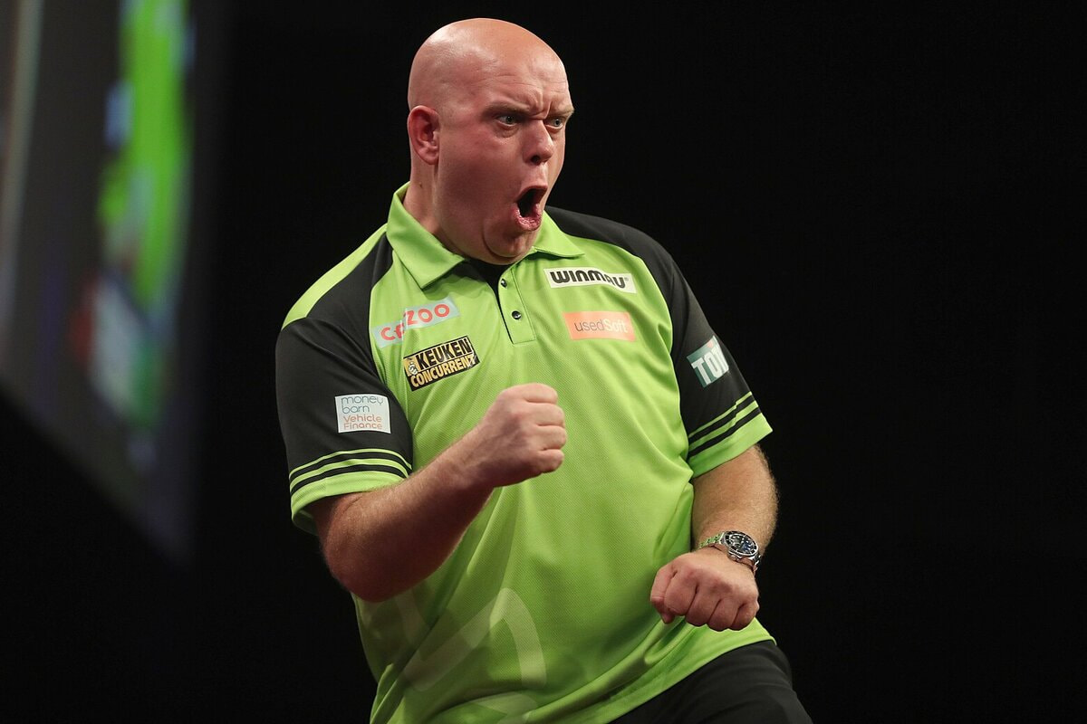 Foto des Darts-Profis Michael van Gerwen