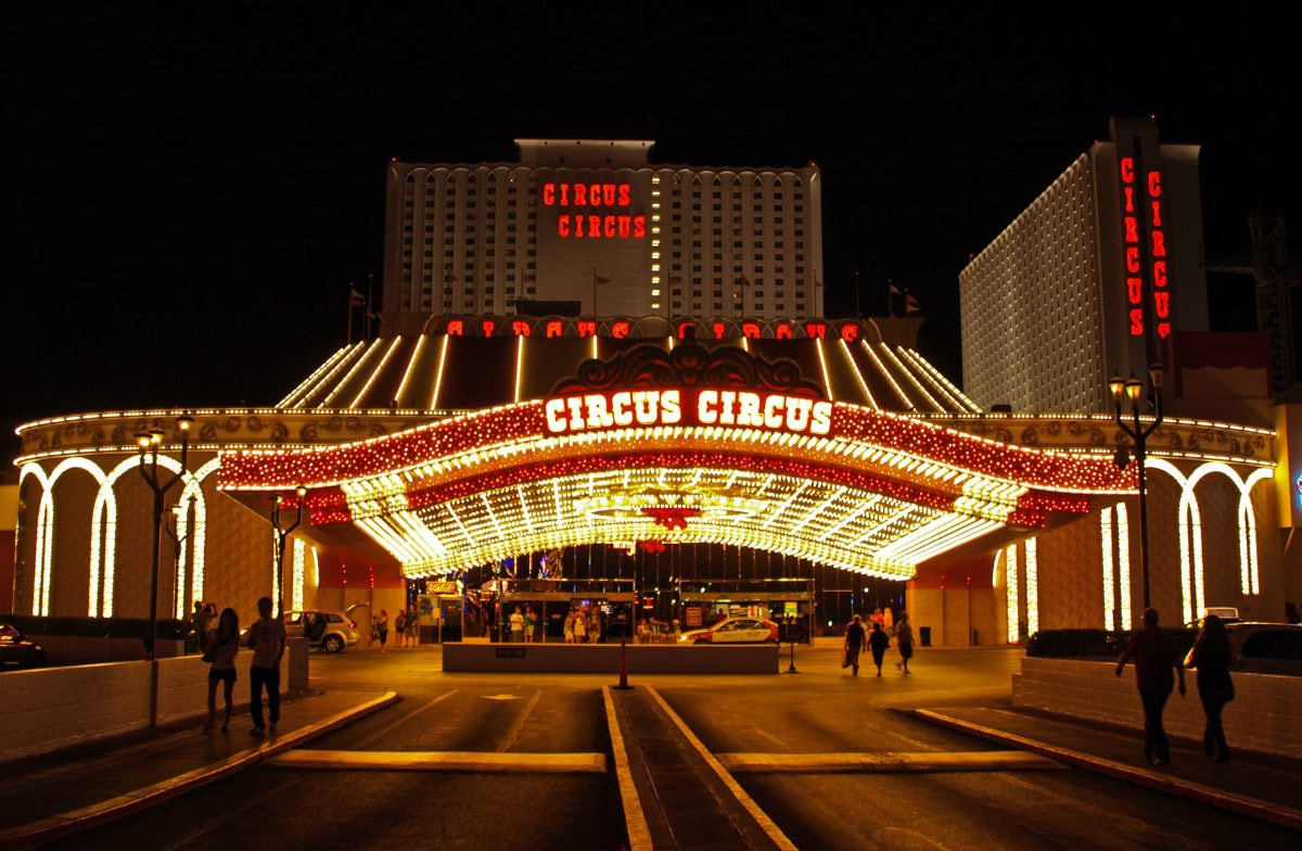 Eingangsbereich des Circus Circus Casino.