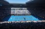 Ein Tennisstadion bei den Australian Open