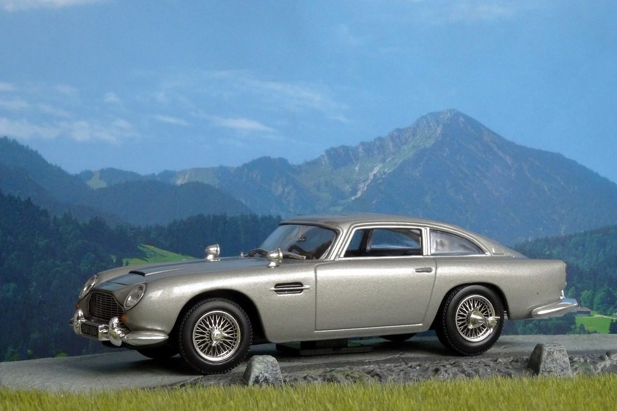 Aufnahme eines Aston Martin DB5.