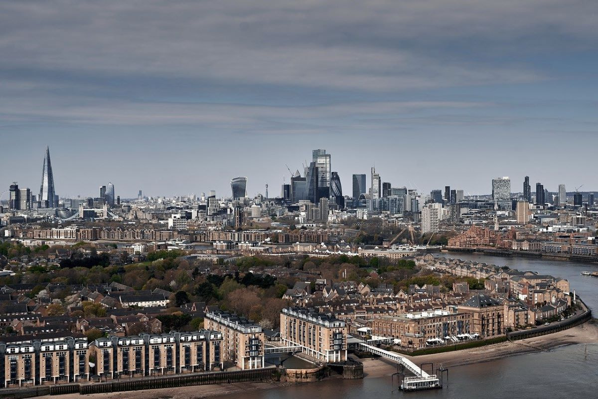 Aufnahme von London, England.