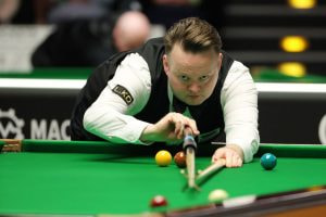 Aufnahme von Shaun Murphy bei den German Masters 2025.