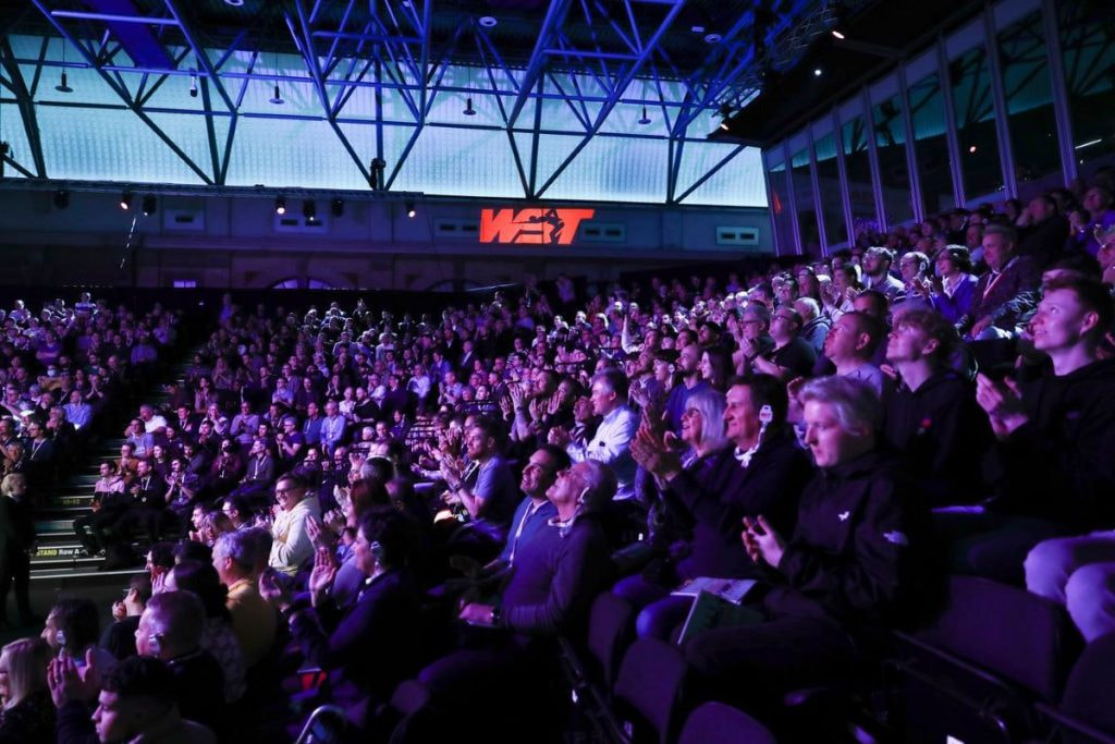 Aufnahme des Publikums bei den Snooker Masters 2024.