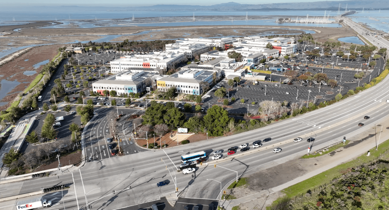 Das Hauptquartier von Meta in Menlo Park, Kalifornien.