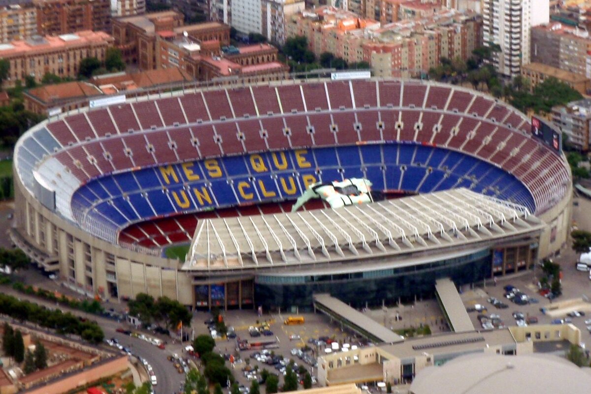 Das Stadion Camp Nou in Barcelona