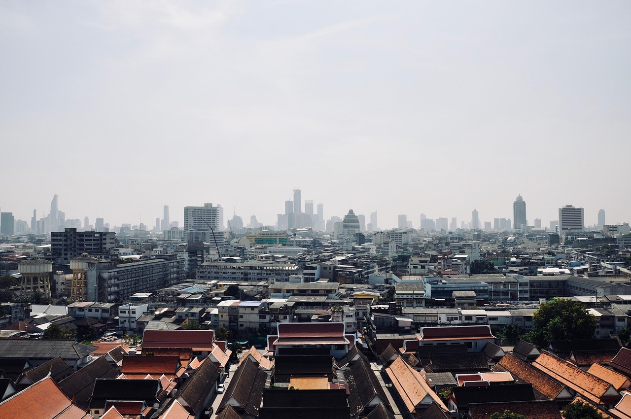 Skyline von Bangkok, Thailand.