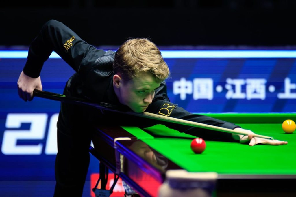 Aufnahme von Stan Moody bei den Snooker World Open 2025.