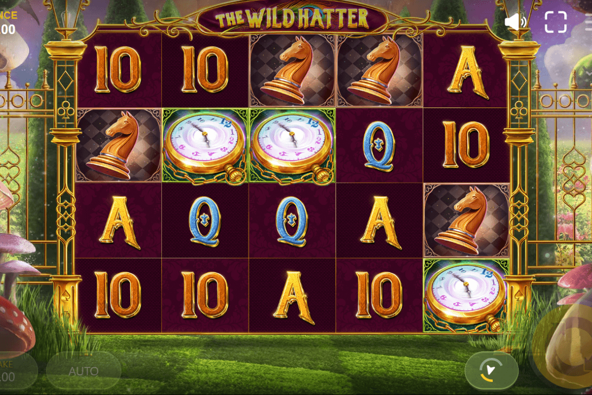 Aufnahme des Online Slots The Wild Hatter.