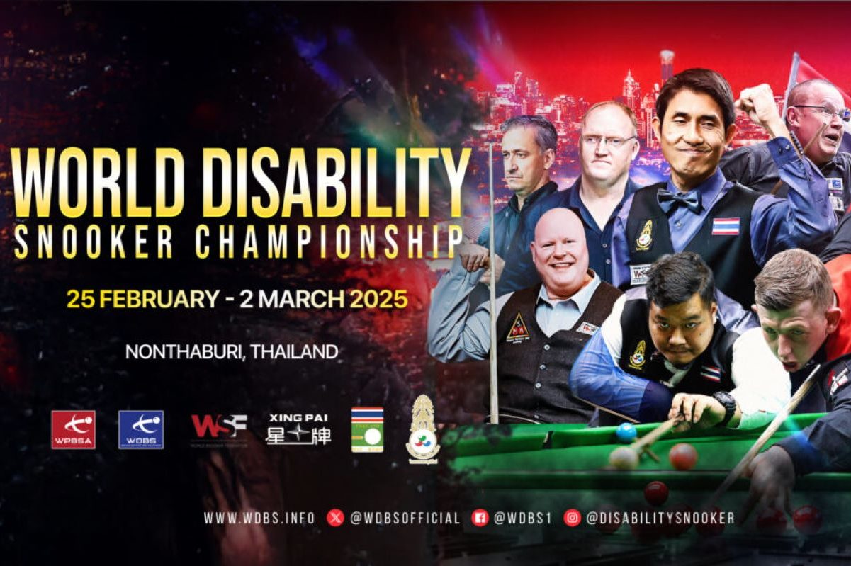 Plakat für die World Disability Snooker Championship 2025.