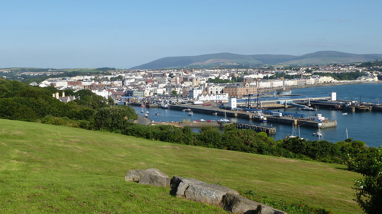 Blick auf Douglas auf der Isle of Man.