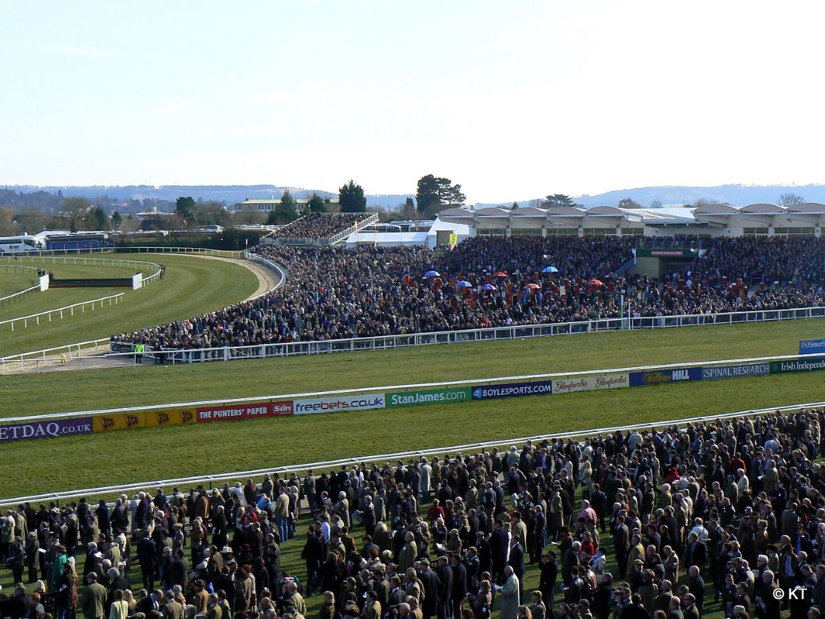 Rennbahn auf dem Cheltenham Racecourse