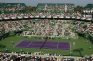 Ein Tennisstadion bei den Miami Open