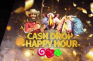 Die Aktion Cash Drop Happy Hour auf der StarGames Webseite, bei der ein Preispool von 1.000€ vergeben wird.